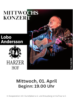 Lobo Andersson *live* im Harzer Hof Scharzfeld